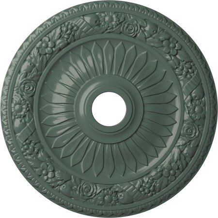 Ekena Millwork Bellona Ceiling Medallion (Fits Canopies up to 3 5/8"), 23 5/8"OD x 3 5/8"ID x 1 1/8"P, Cloud Burst CM23BECBF